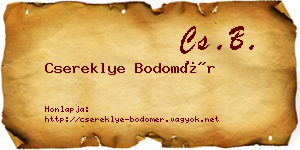 Csereklye Bodomér névjegykártya